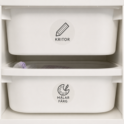 Pyöreät läpinäkyvät tarrat – 50 mm (150 kpl:n pakkaus)