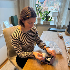 Reorganisera på instagram använder etikettskrivare från Niimbot