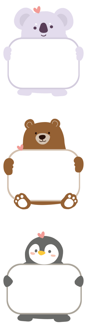 Niimbot Label Roll - Animal Kingdom, 51 x 60 mm, 125 pcs 