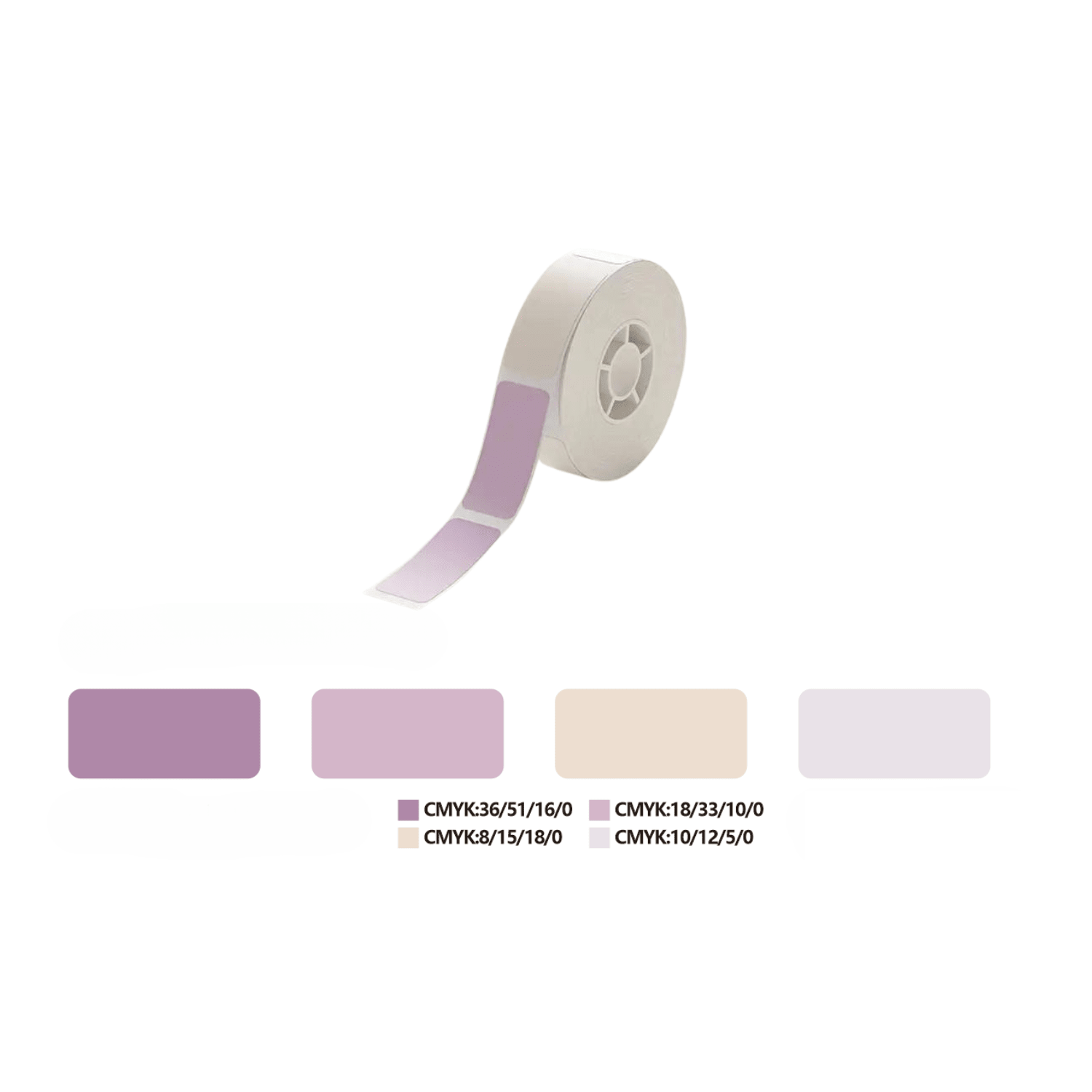 Lila etiketter till Niimbot D11