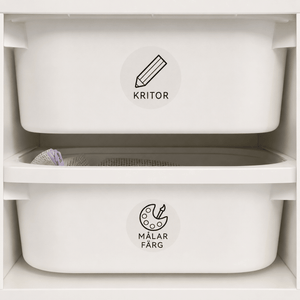 Pyöreät läpinäkyvät tarrat – 50 mm (150 kpl:n pakkaus)